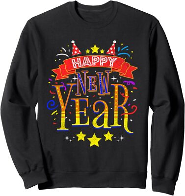 Happy New Year New Years Eve 2024 Year Design Unisex Crewneck Sweatshirt