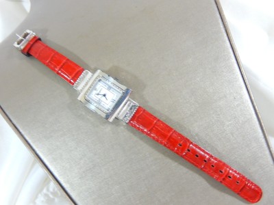 BRIGHTON CROSS HAVEN LADIES WATCH RED LEATHER BAND NEEDS A  display picture 2