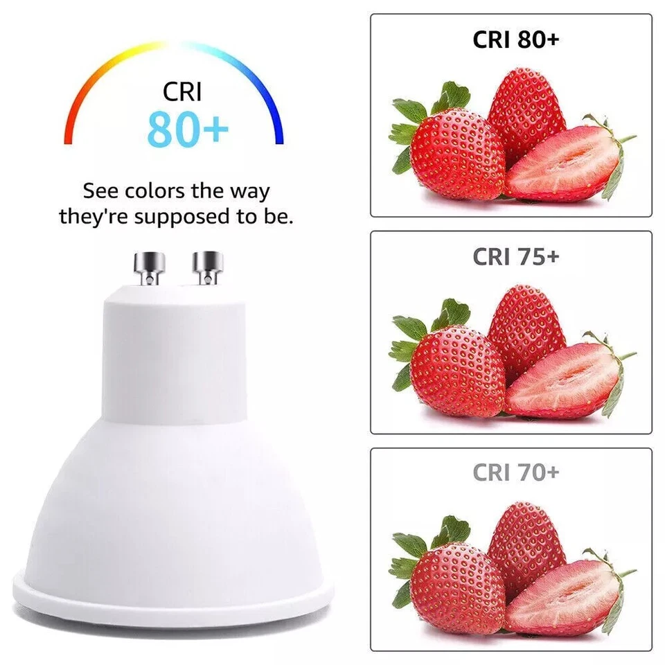 Pack of 4 7W GU10 LED Cool White Bulbs, 6000K - Energy Saving Light Bulbs in UK - Image 3 of 4