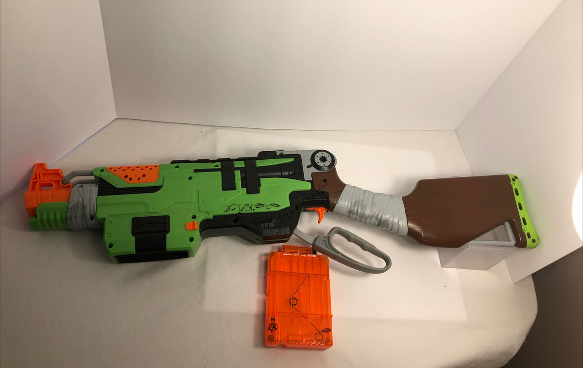 Nerf Zombie Strike SlingFire Dart Gun Blaster With 6 Round Nerf Zombie Strike SlingFire Dart Gun Blaster With 6 Round