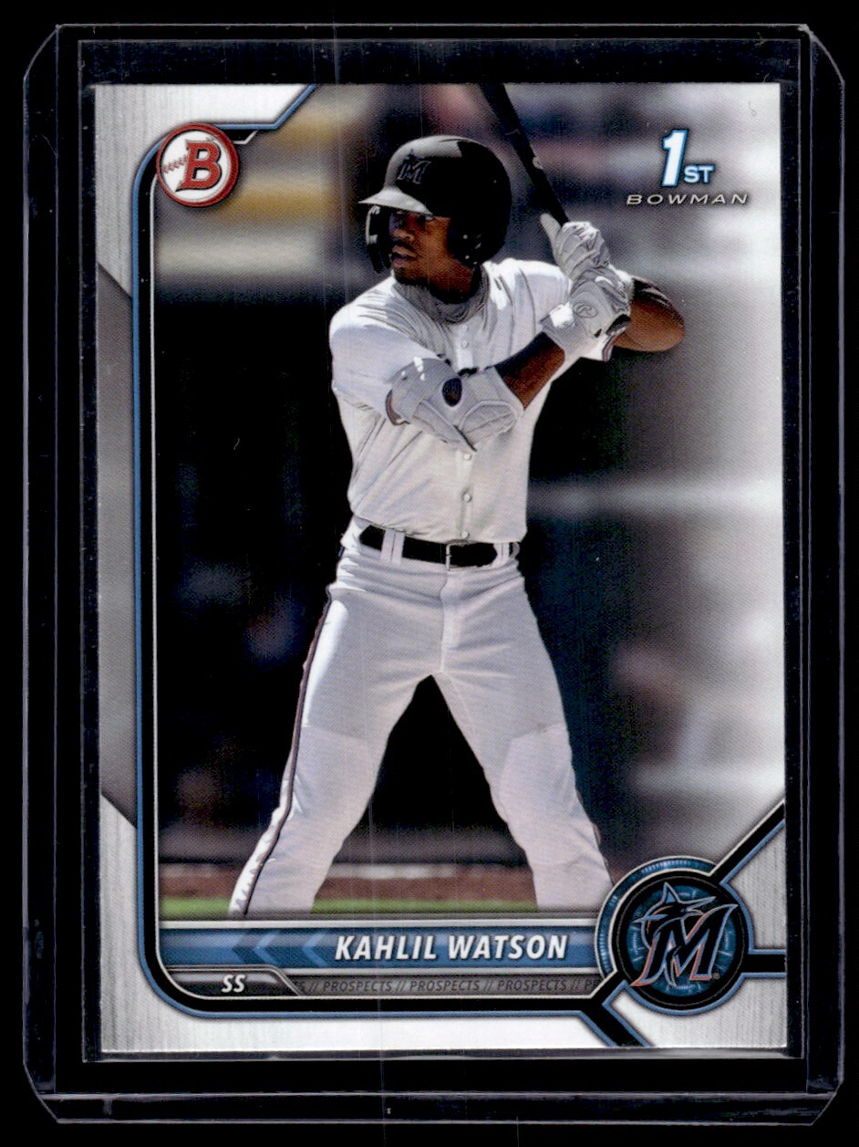2022 Bowman Prospects Kahlil Watson Miami Marlins #BP-3
