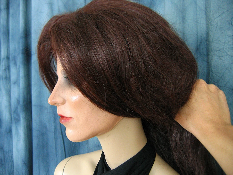 Frauenmaske KIRA +WIMPERN +PERÜCKE Latex Gesicht Crossdresser Trans Frau Gesicht - Bild 3 von 4