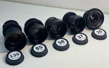 Canon EF Cine-Modded Lenses SET 20 37 58 85 135 BTF Vivitar Helios Mir Jupiter
