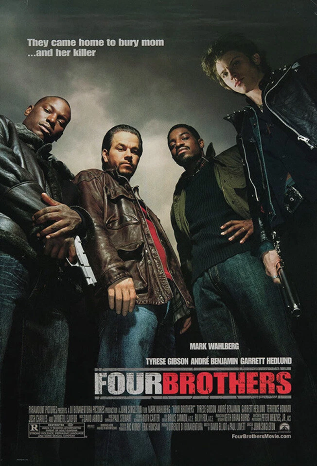 Four Brothers (2005) Movie Poster, Original, DS, Unused, NM, Rolled