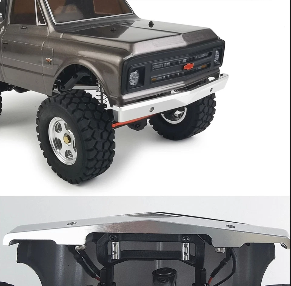 Aluminum Metal Front Bumper for 1/24 RC Crawler Axial SCX24 AXI00001T1 C10 Truck - Image 4 of 4