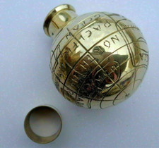 Nautical Brass Globe walking cane Handle Handmade brass globe Handle