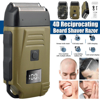 Men's Electric Beard Shaver Trimmer Razor Rechargeable Hair Shaving Machine USB