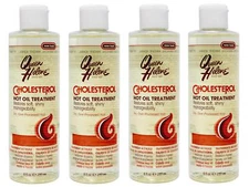 4 Pack Queen Helene Cholesterol Hot Oil Treatment Dry Over Processed Hair 8 Oz