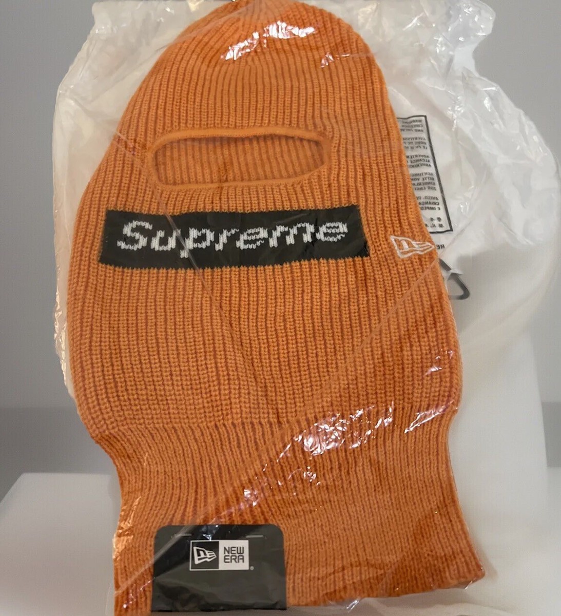 SUPREME/ NEW ERA BOX LOGO BALACLAVA OS ORANGE/ FW22 WEEK 13 (100