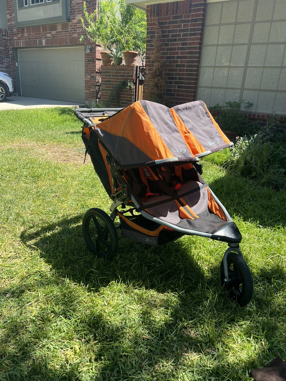 Bob Double Jogging Stroller Orange BOB Double Jogging Stroller