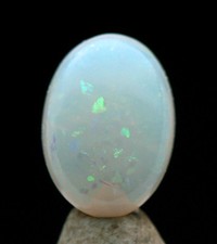 Rare OPAL natural Australia Fire SOLID Matrix BOULDER Gem Cabochon Estate Piece
