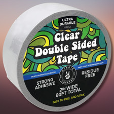 Clear Double Sided Tape 2 inch Wide Heavy Duty Adhesive 2 Sided Strong Duct Thin