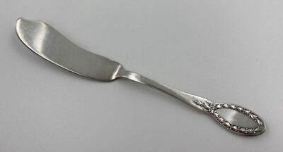 Alvin Diana Flat Handle Master Butter Knife Silverplate No Monogram