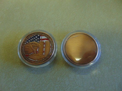 CHALLENGE COIN 15TH ANNIVERSARY OF 9-11 TWIN TOWERS NEVER FORGET | eBay