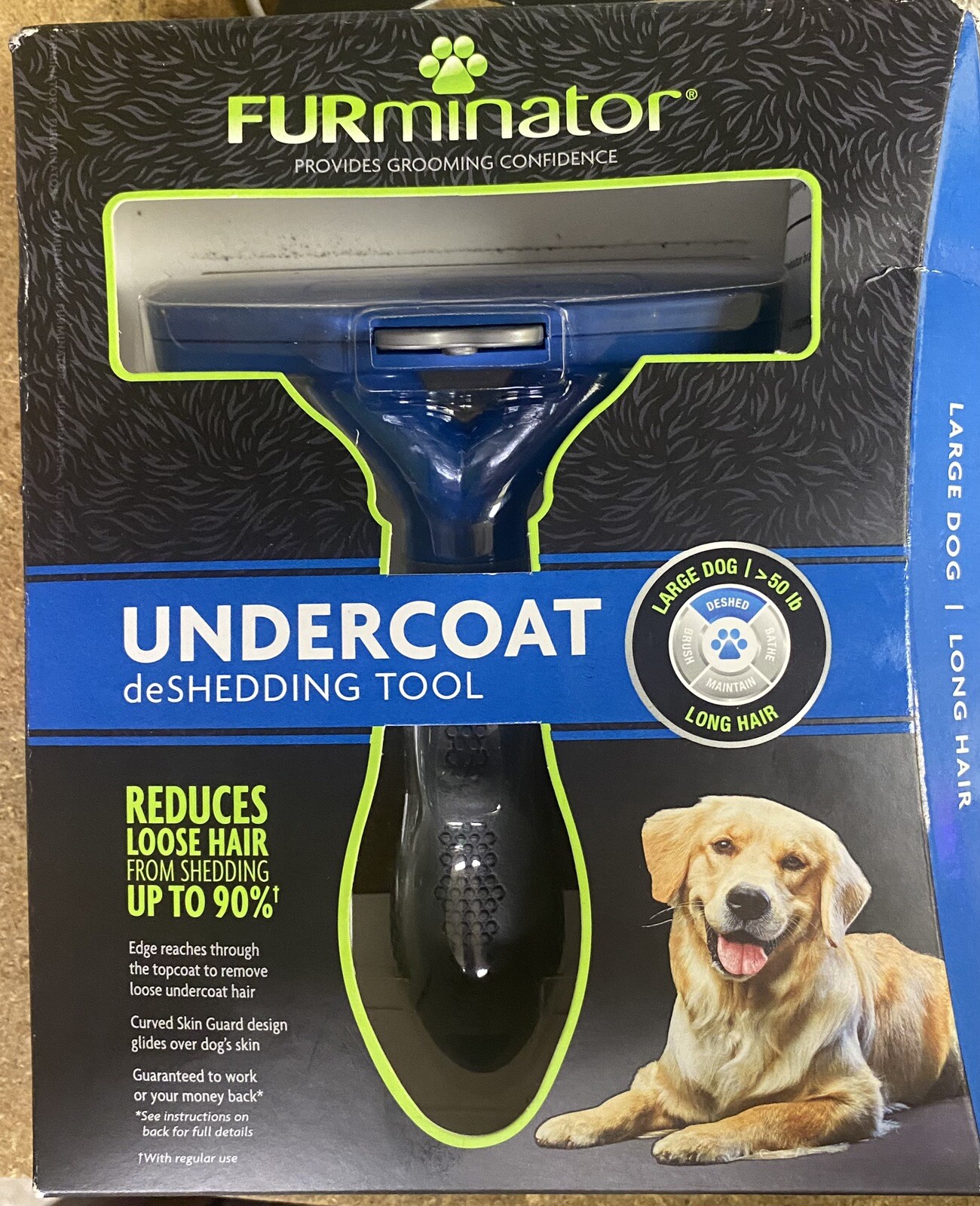 FURminator Long Hair deShedding Tool for Large Dogs New #9268 BRAND NEW !!