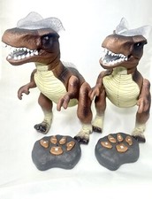 2 Mozlly Remote Control Dinosaur T-Rex Walking Rc Dinos With Moves sound