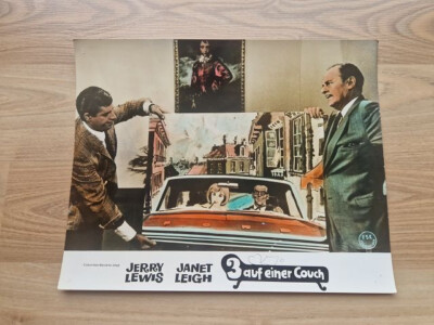 3 auf einer Couch, Jerry Lewis, Janet Leigh,,,,,,,,, ,altes Aushangfoto (AS36)