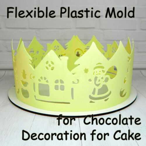 Plastic Chocolate Mold Christmas is Coming for Cake Decorations, Chocolate Tools - Afbeelding 1 van 7