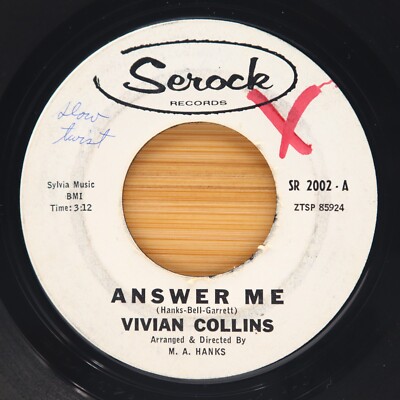 VIVIAN COLLINS - ANSWER ME / HEY OFFICER - SOUL PROMO 45 SEROCK