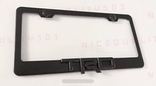 3d Trd Stainless Steel Black Finished License Plate Frame