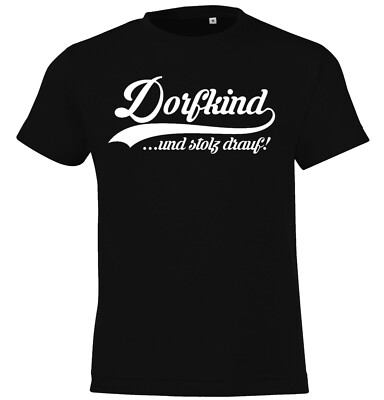 Youth Designz Dorfkind Kinder T-Shirt Print Logo Spruch Dorf Landwirt Bauer Fun