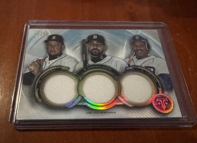 2019 Topps Triple Threads Relic Combos /36 Miguel Cabrera Cecil Fielder Tigers