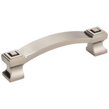 Satin Nickel Delmar Square Cabinet Pull and K...