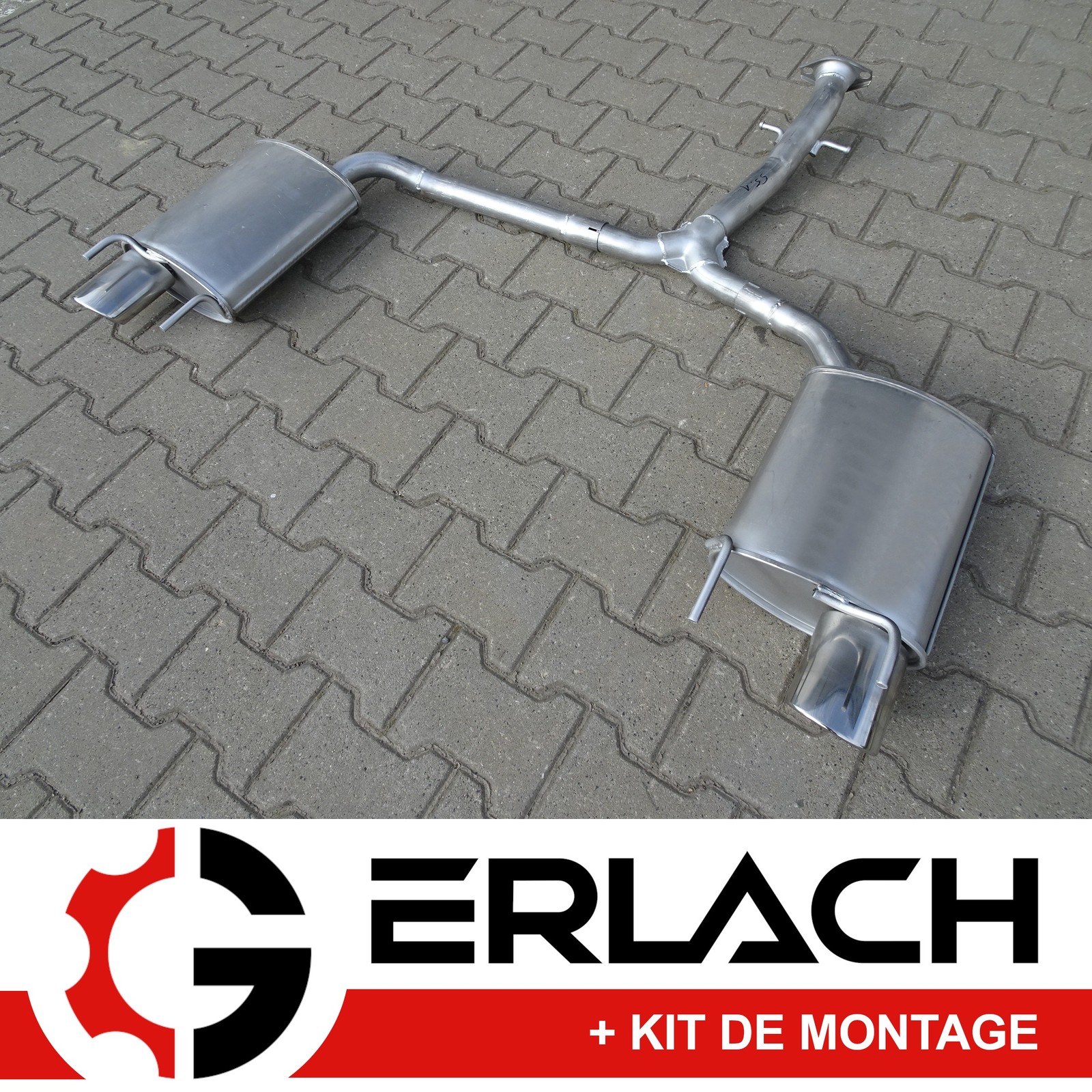 Echappement silencieux Lexus IS 250 2.5 7343 en inox sport