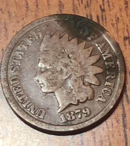 Indian Head Cent 1879, Hard To Fine Date, Get (1) This Actual Coin Nice B320