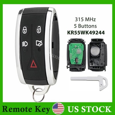 5 Button Smart Prox Remote Key Fob For Jaguar XF XFR XK XKR KR55WK49244 315MHz
