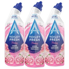 3 x Astonish Toilet Gel Powerful Cleaner Remove Limescale&Stain 750ml Peony 3.37 per litre