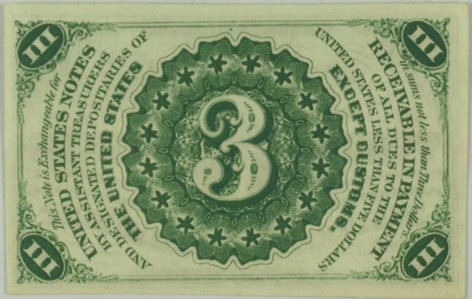 FR 1226 - 3c THIRD ISSUE - LIGHT BACKGROUND - PMG 66 EPQ - GEM - FREE SHIPPING - Image 4 of 4