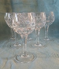 NACHTMANN BAMBERG CORDIALS CLEAR CUT CRYSTAL GERMANY SET OF 6