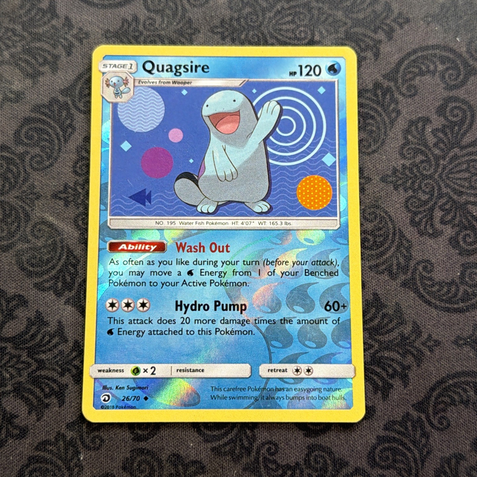 Quagsire 26/70 Uncommon Dragon Majesty Pokemon Reverse Holo