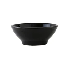 Tuxton China Inc BBB-2508 DuraTux 25 oz. Black Ceramic Menudo/Salad Bowl - 1 Doz