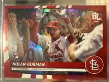 NOLAN GORMAN 2023 Topps Big League #278 Red Foil Rookie Cardinals