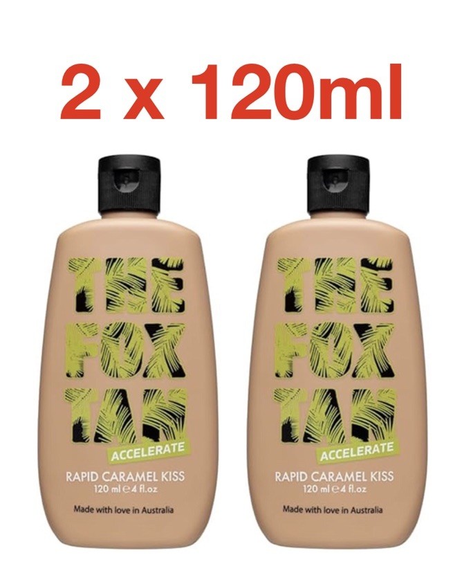 The Fox Tan Rapid Caramel Kiss Tanning Accelerator 2 x 120ml