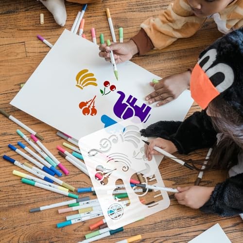 50PCS Calligraphy Stencil Template Kit 12 x 8 Inch 12 x 8 IN Letter Stencils