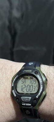 Timex Ironman Classic 30 38mm, Black/Digital/Green Watch