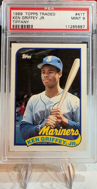 1989 Topps Traded - Ken Griffey Jr #41T - TIFFANY - ROOKIE - PSA 9