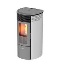 STUFA A PELLET CANADIAN STOVE "COLUMBIA 12" BIANCO 8,7 KW