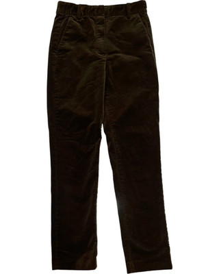 Massimo Dutti Brown Corduroy Pants Women s US 2 EU 34 Straight Leg Trousers