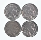 Buffalo Nickels Sharp Horn XF/AU - 1936 1937 1934 1937 Lot Collection *342