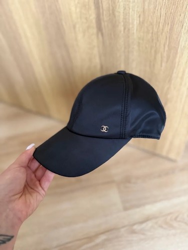 CHANEL 25P CC Logo Baseball Cap Black NEW