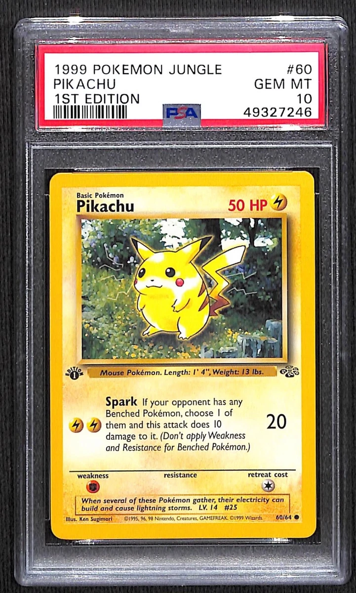 【psa10】ピカチュウ 2000年　ポケモンジャングル 韓国語　【超希少】 Pikachu Pokémon TCG Professional Sports Authenticator (PSA