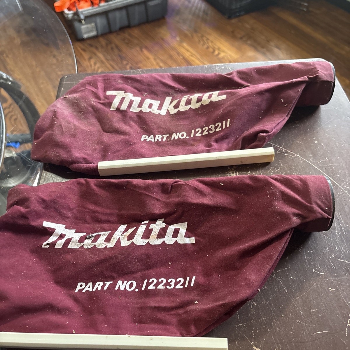 Lot Of 2 Makita Dust Bags 1223211 for Makita Sander Free Shipping