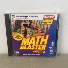Davidson Math Blaster CD-ROM Ages 9 -12 Win Mac Kid Homeschooling 4th-6th Grade