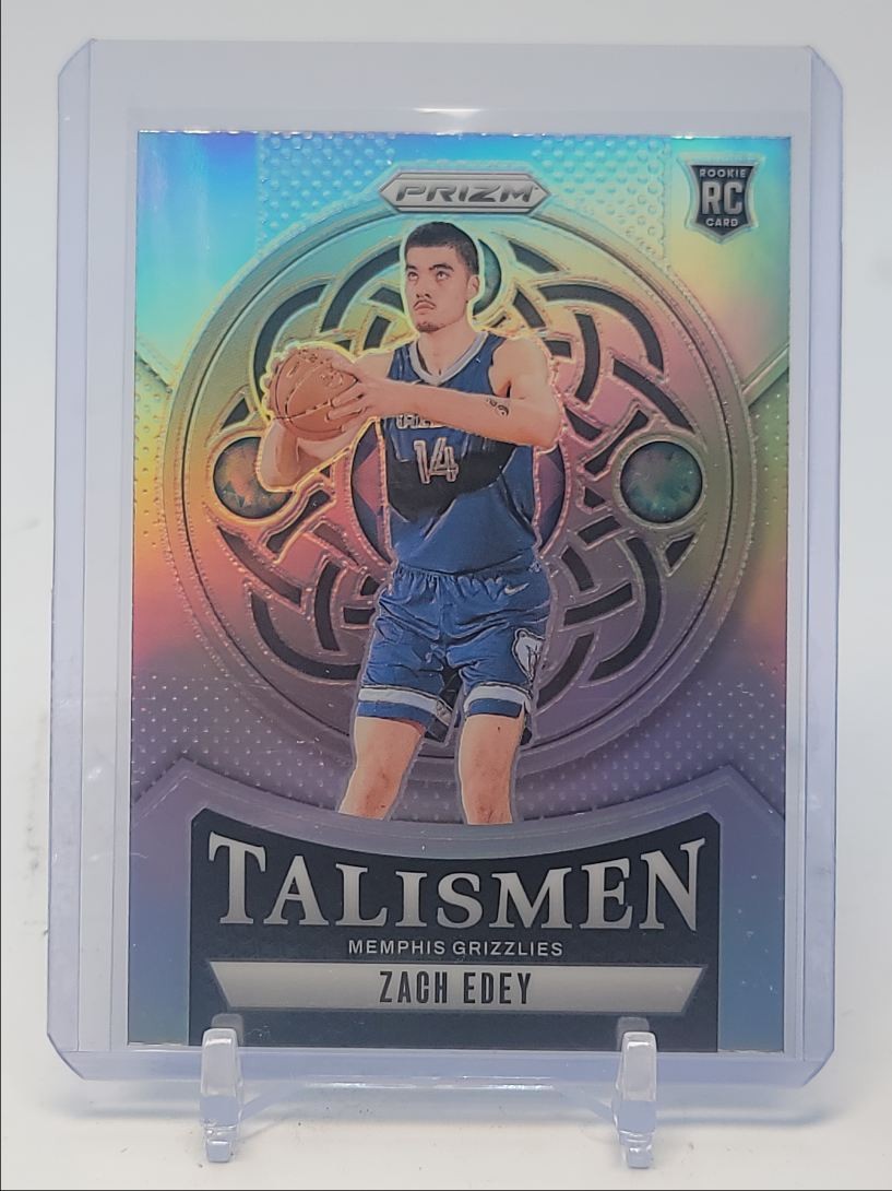 ZACH EDEY 2024-25 PANINI PRIZM TALISMEN ROOKIE SILVER RC Q4832