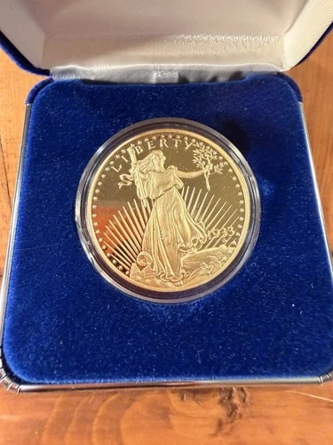 1933 National Collectors Mint Double Eagle Proof 24 kt Gold Clad Coin