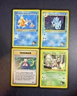 Vintage Pokemon TCG Gym Challenge 4-Card Lot-Giovanni's Gyarados, Pinsir, Magika